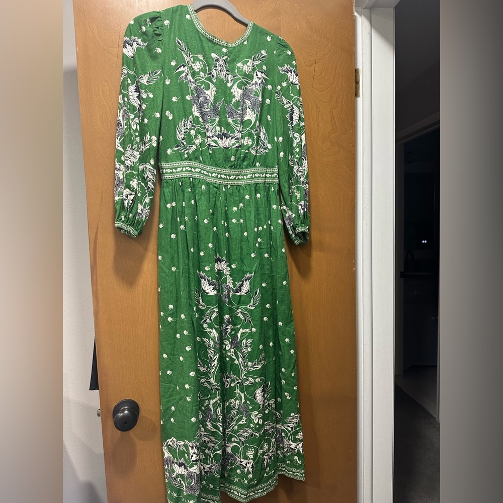 Brand New Max Studio Green Floral Maxi Dress